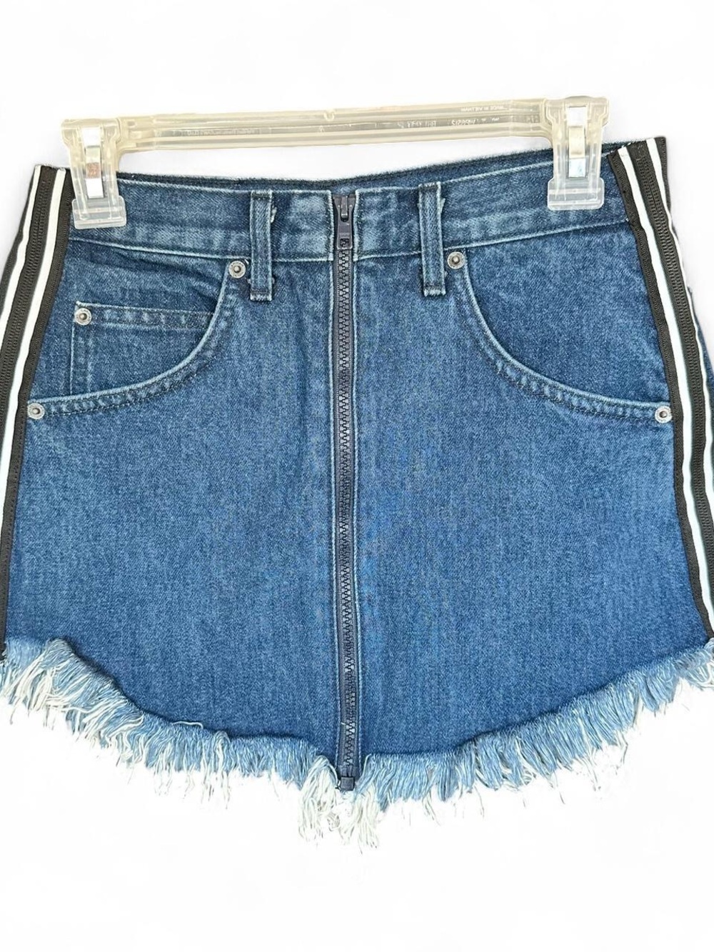 Carmar blue denim mini skirt